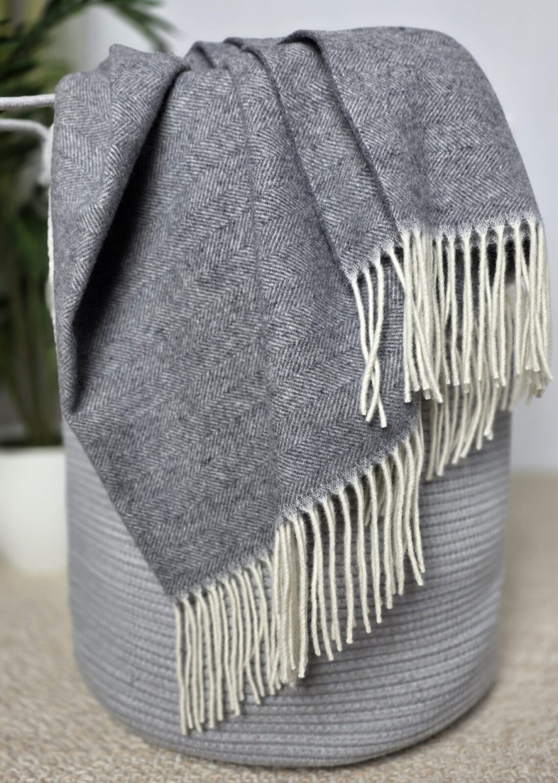 Wolldecken und Wollplaids