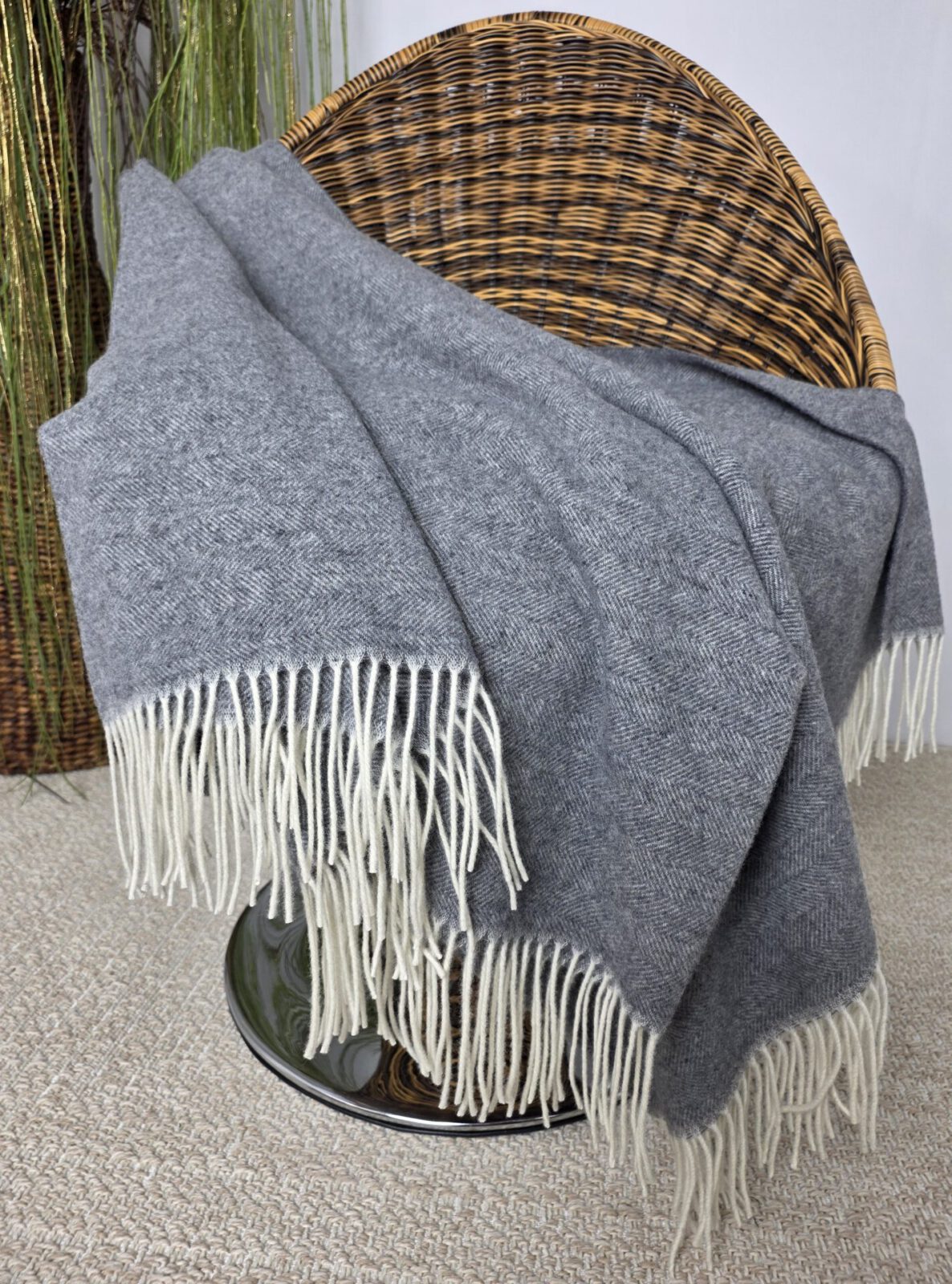 Wolldecken und Wollplaids