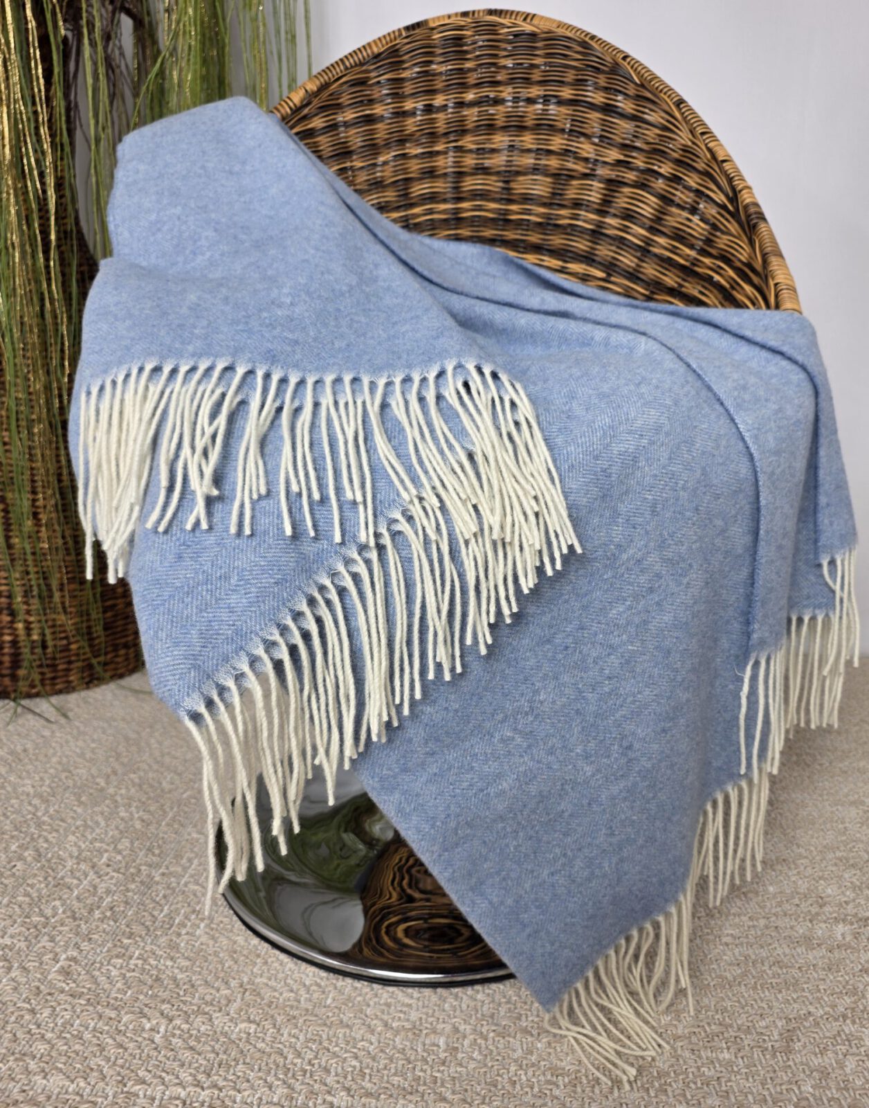 Wolldecken und Wollplaids