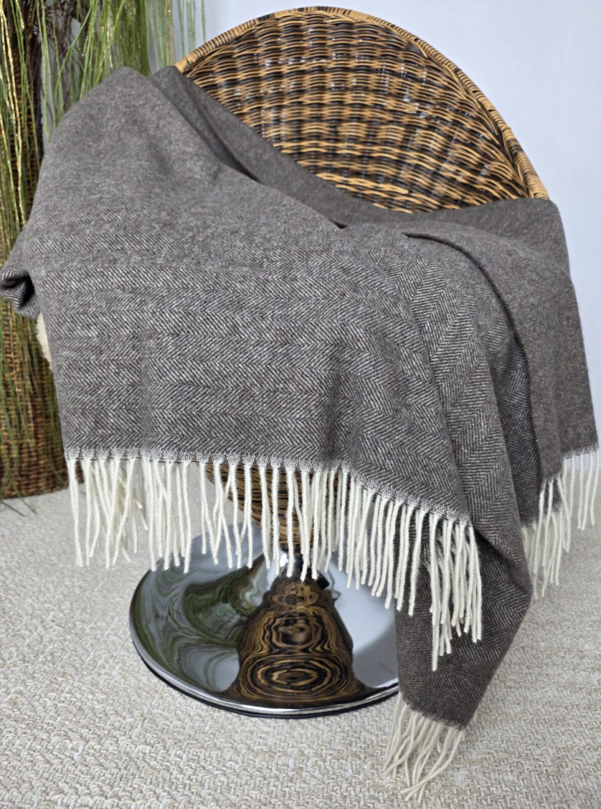 Wolldecken und Wollplaids