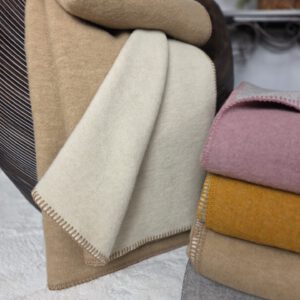 Alternative view of Wollplaid & Wolldecke "Selva DF" beige-cremeweiß