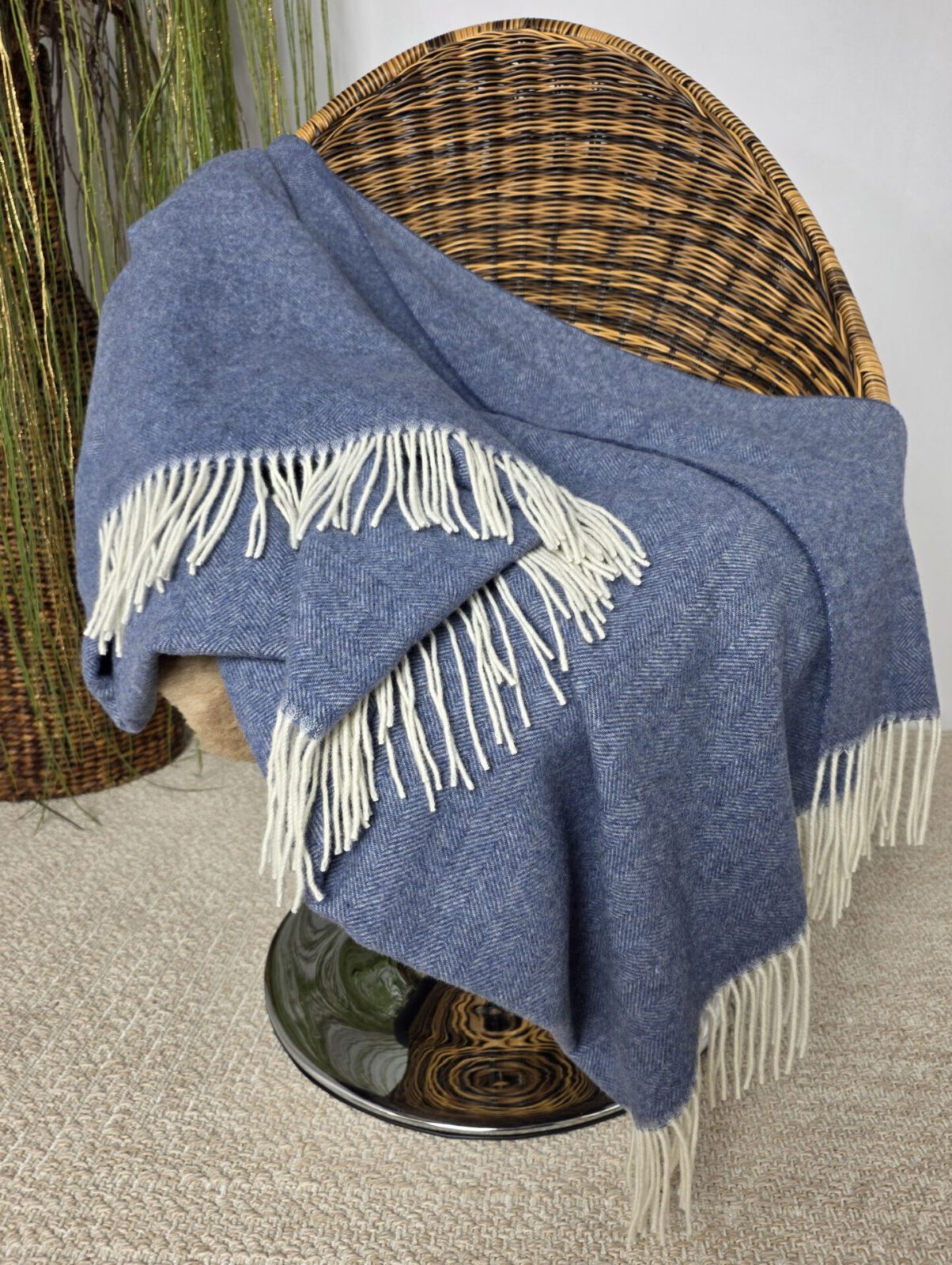 Wolldecken und Wollplaids