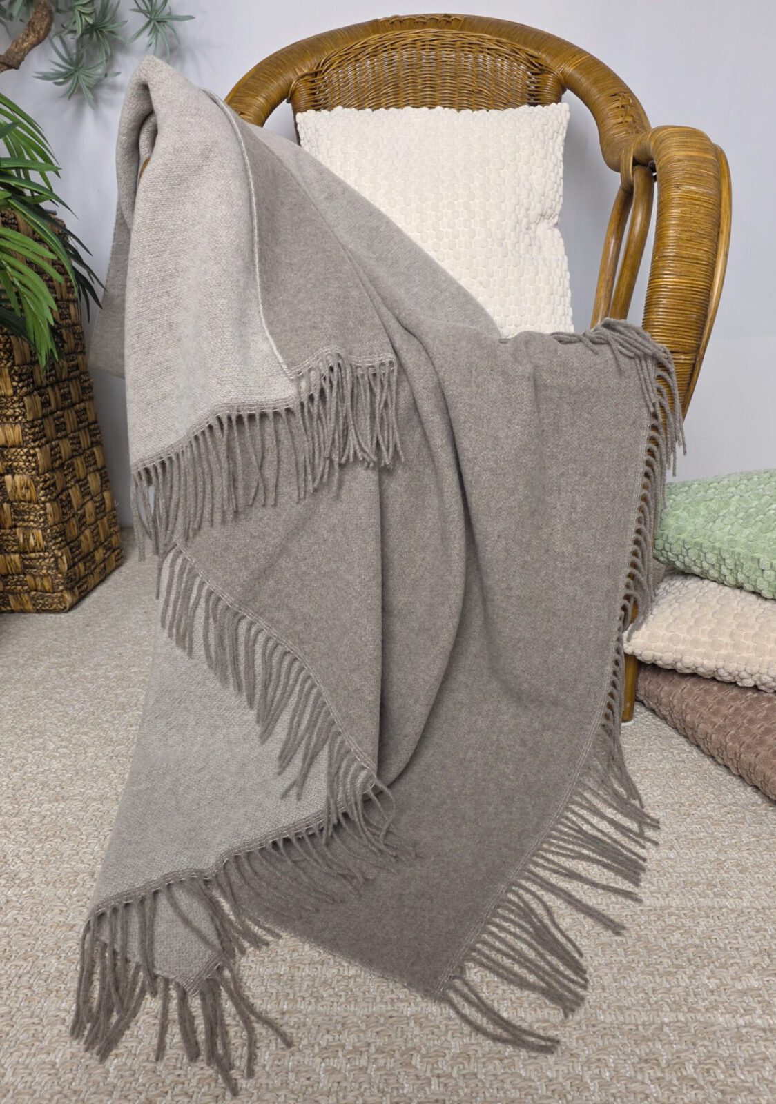 Wolldecken und Wollplaids