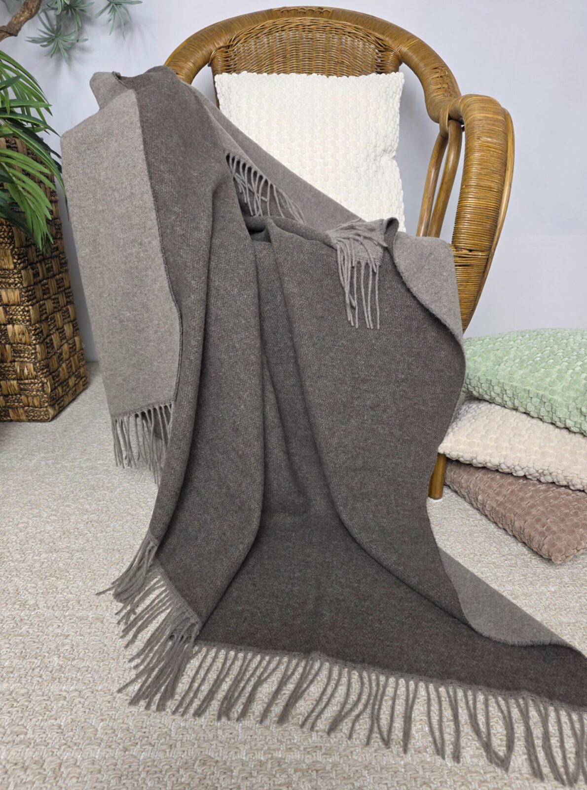 Wolldecken und Wollplaids