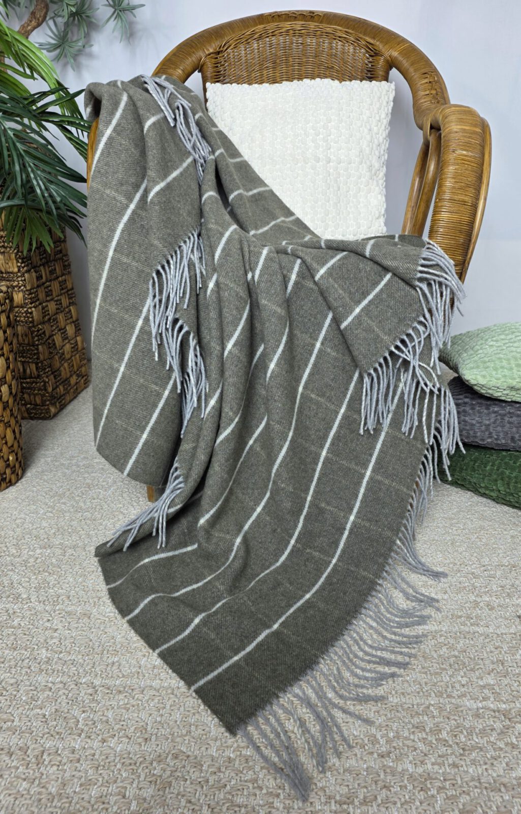 Wolldecken und Wollplaids