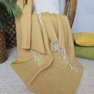 Alternative view of Wollplaid & Wolldecke "Tirol V" gelb/ocker