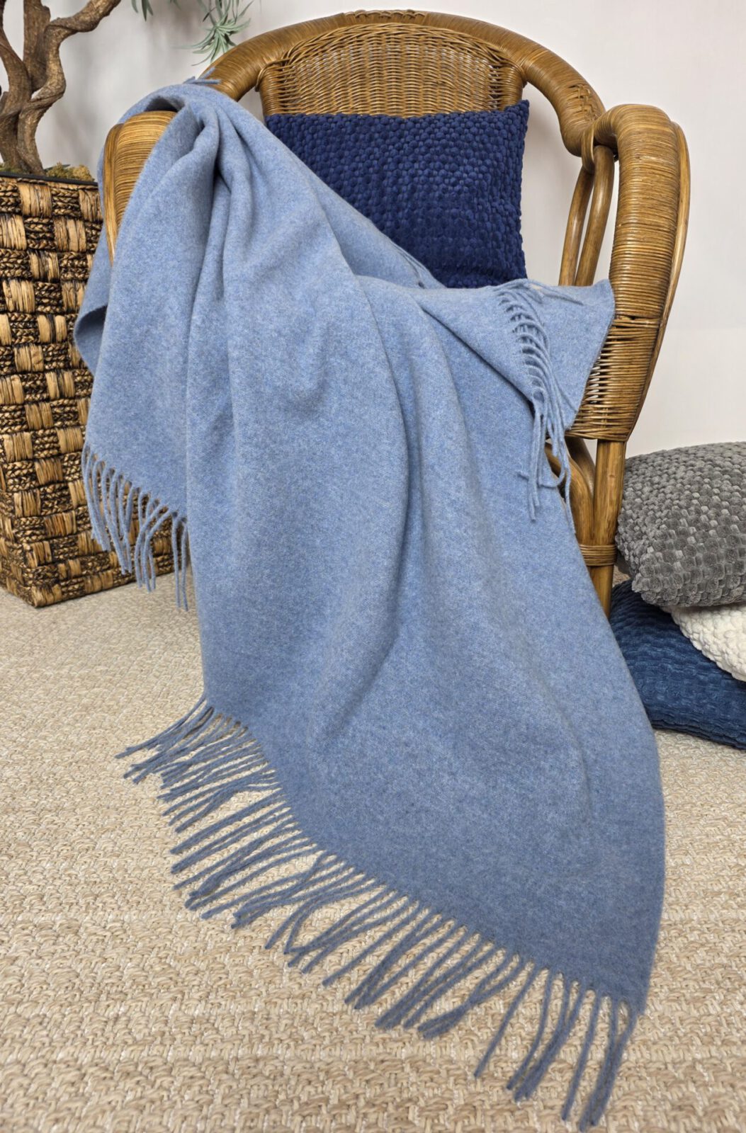 Wolldecken und Wollplaids