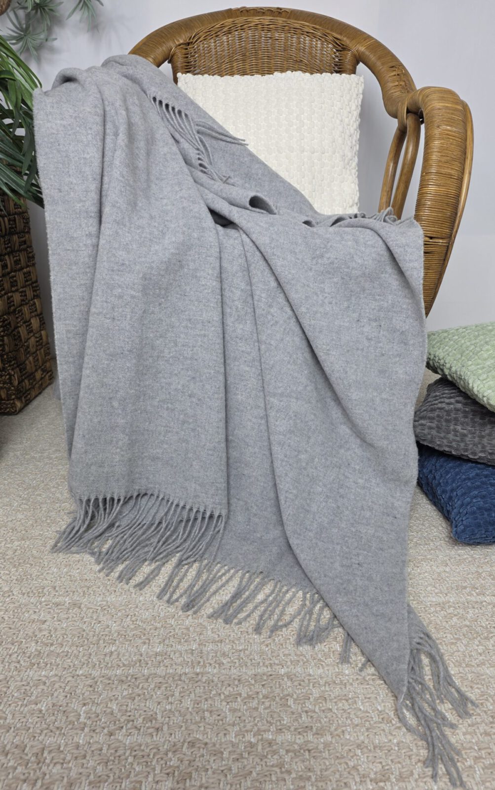 Wolldecken und Wollplaids