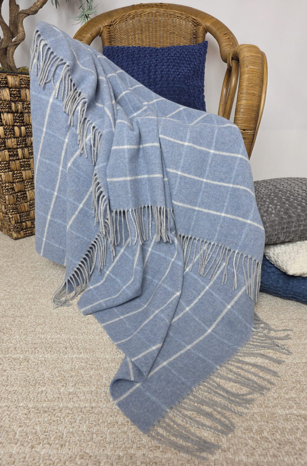 Wolldecken und Wollplaids