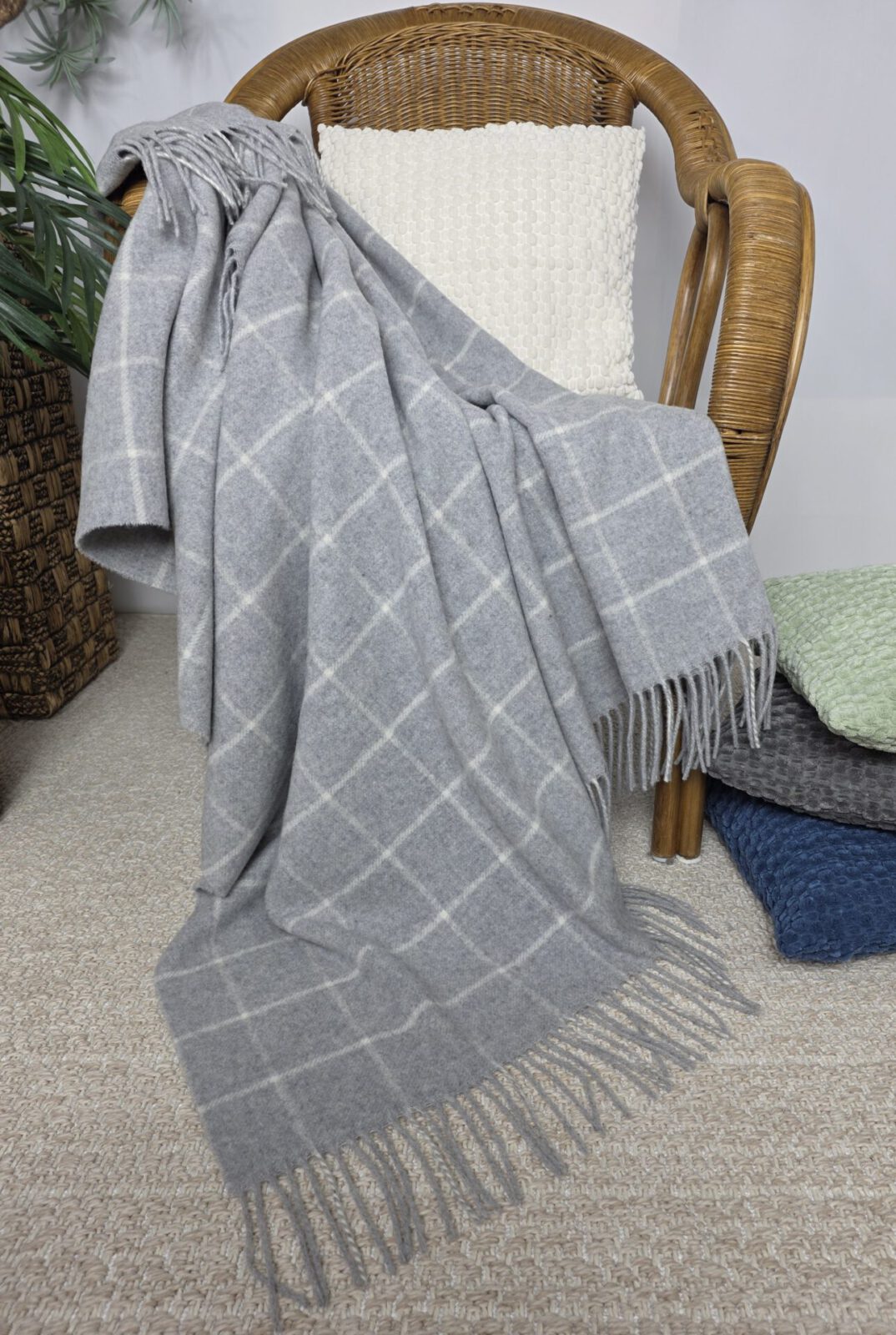 Wolldecken und Wollplaids