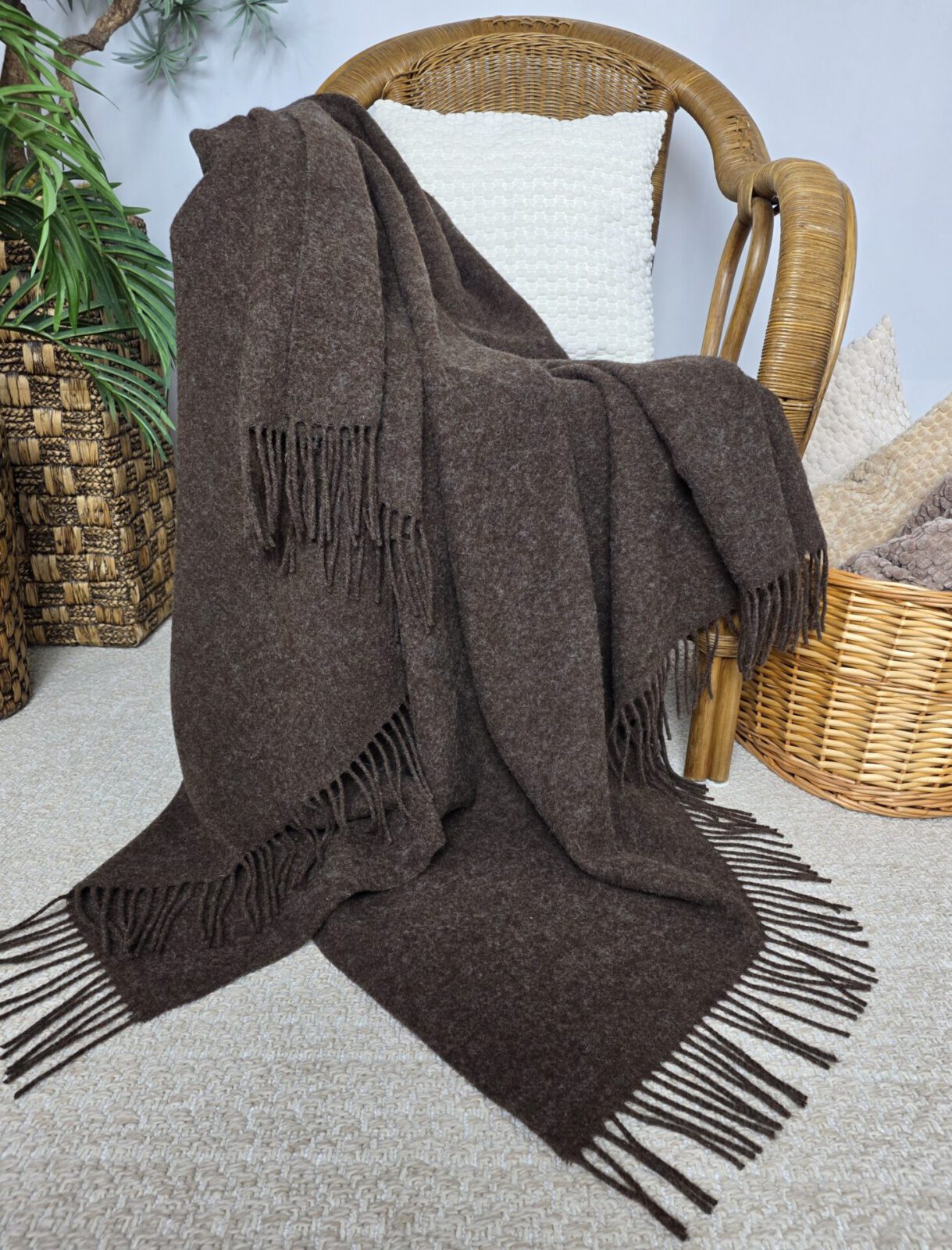 Wolldecken und Wollplaids