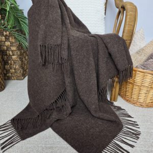 Alternative view of Wollplaid & Wolldecke "Tirol DF" dunkelbraun