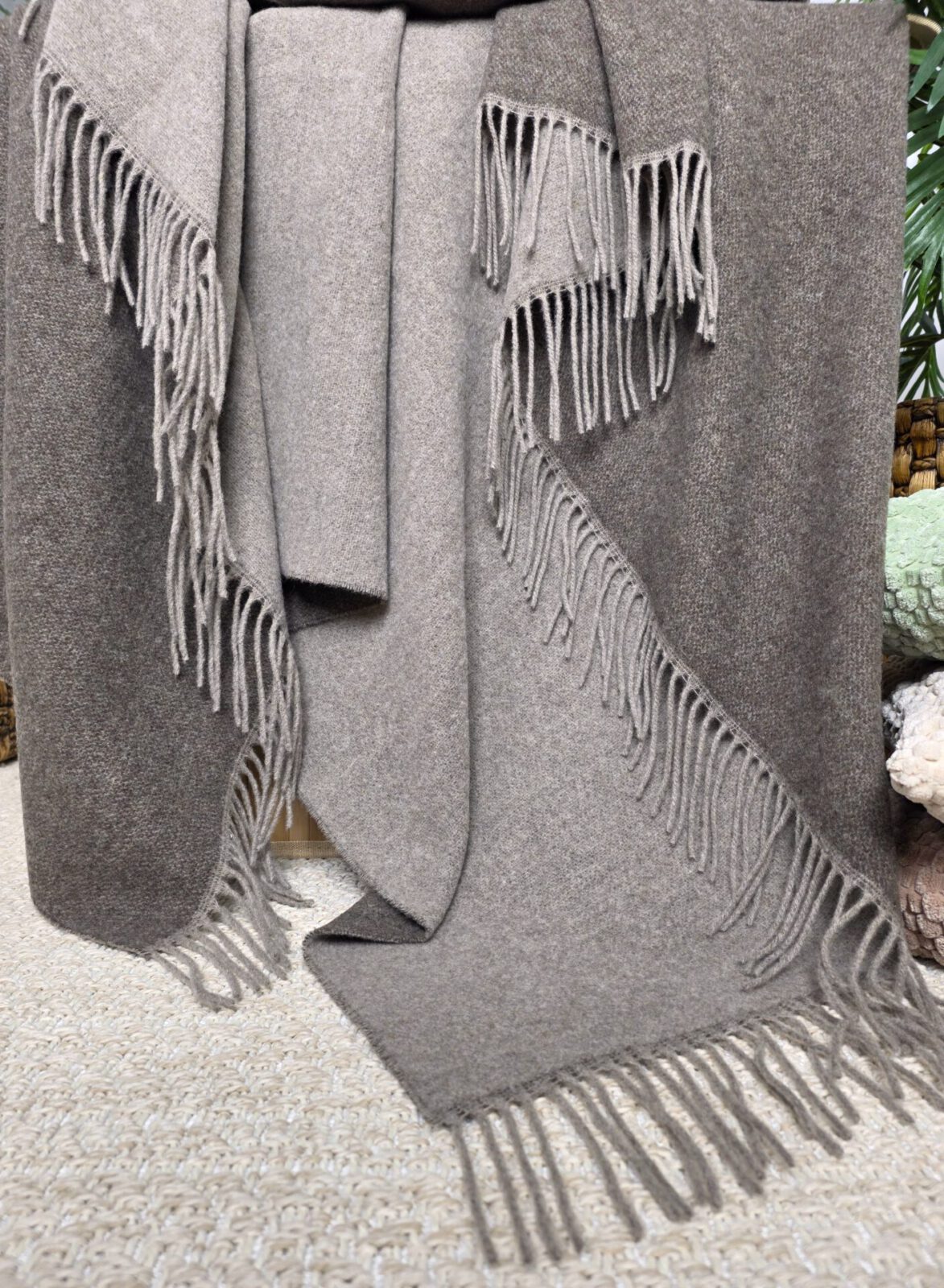 Wolldecken und Wollplaids