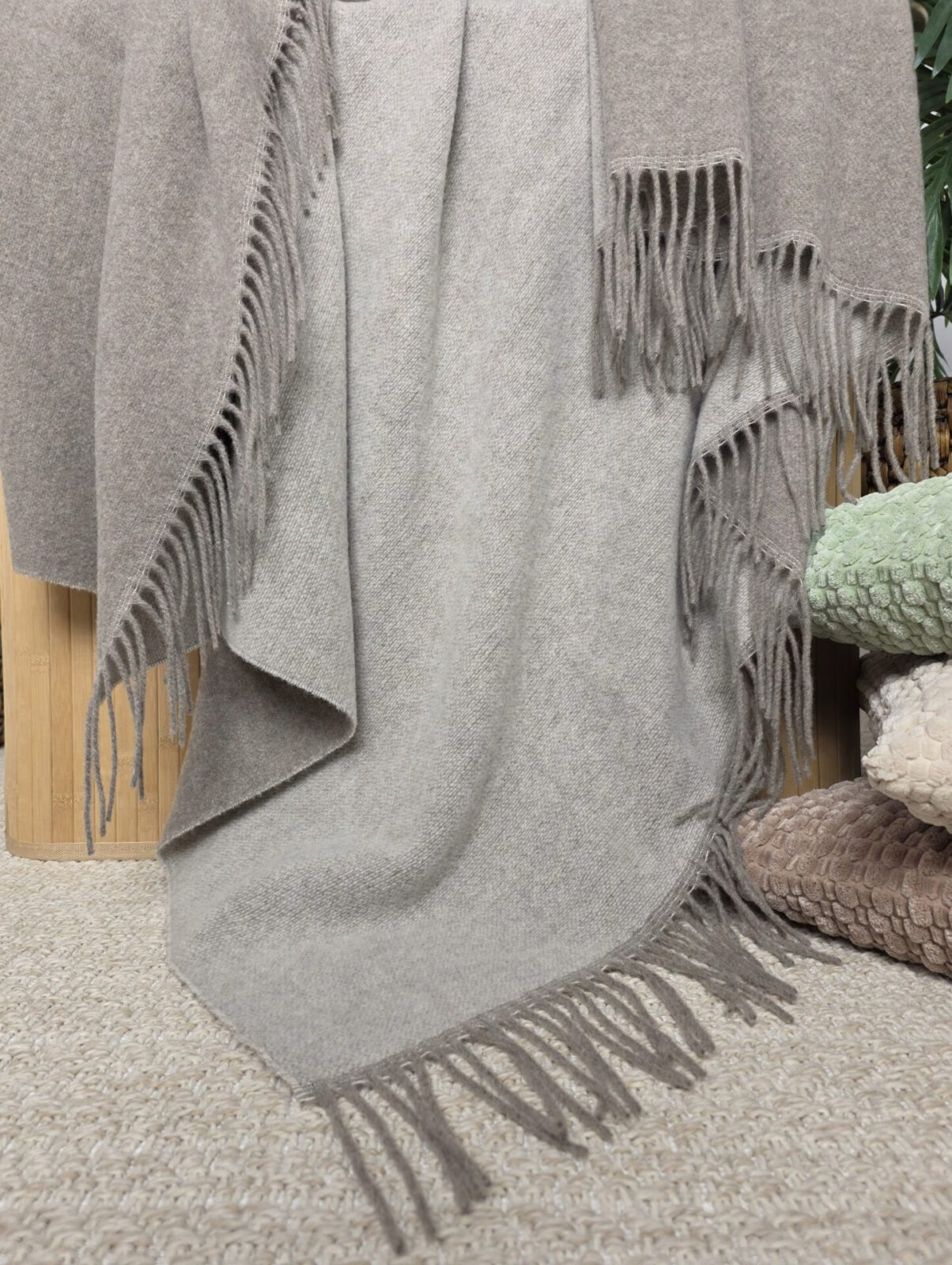 Wolldecken und Wollplaids