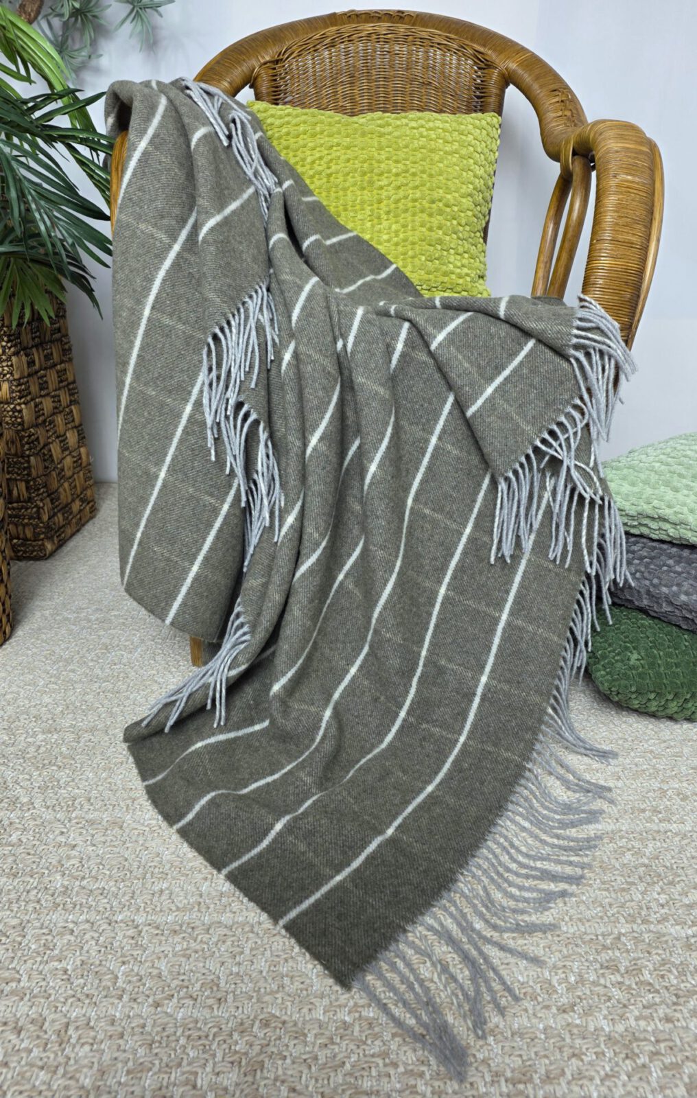 Wolldecken und Wollplaids