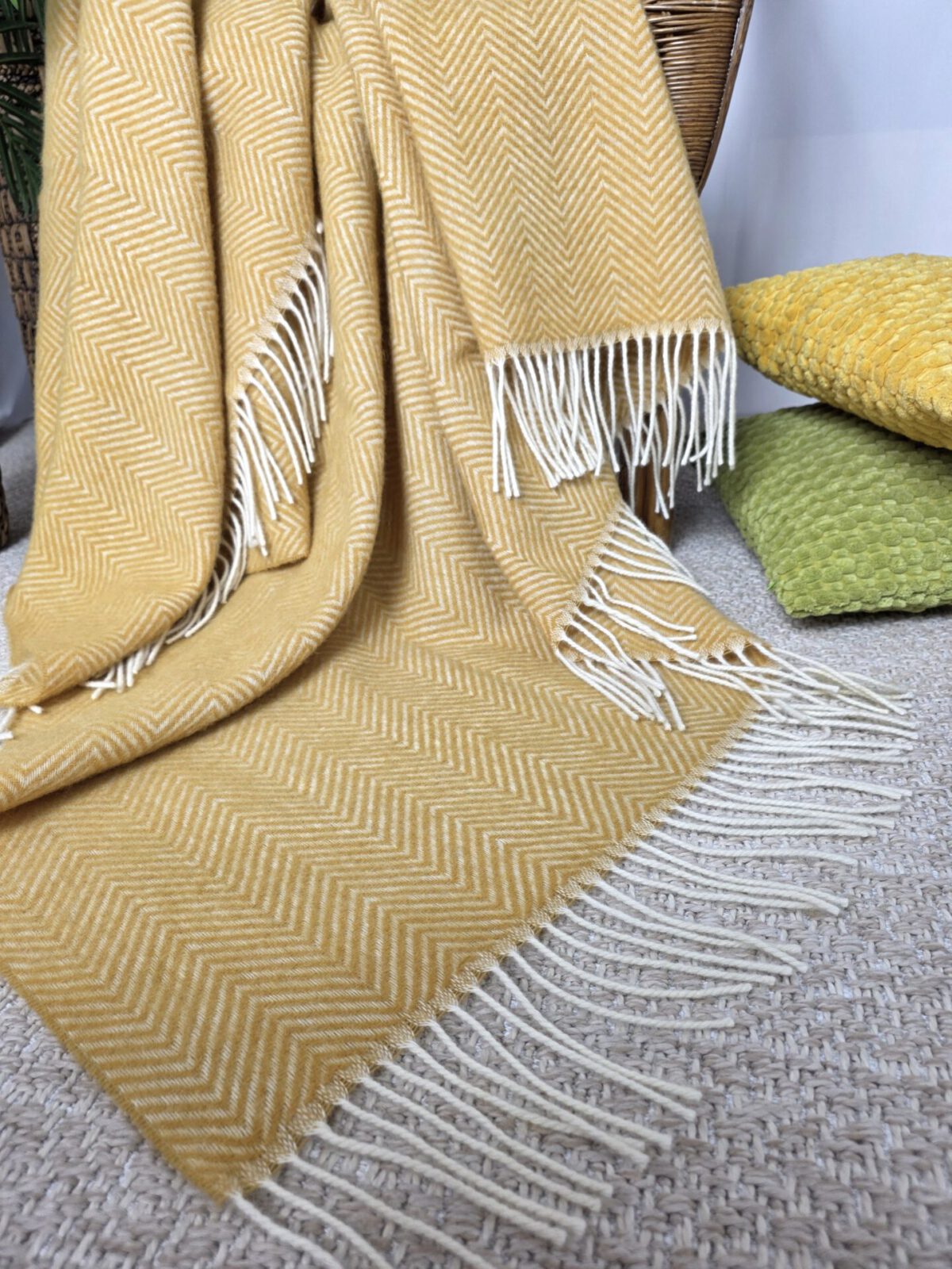 Wolldecken und Wollplaids