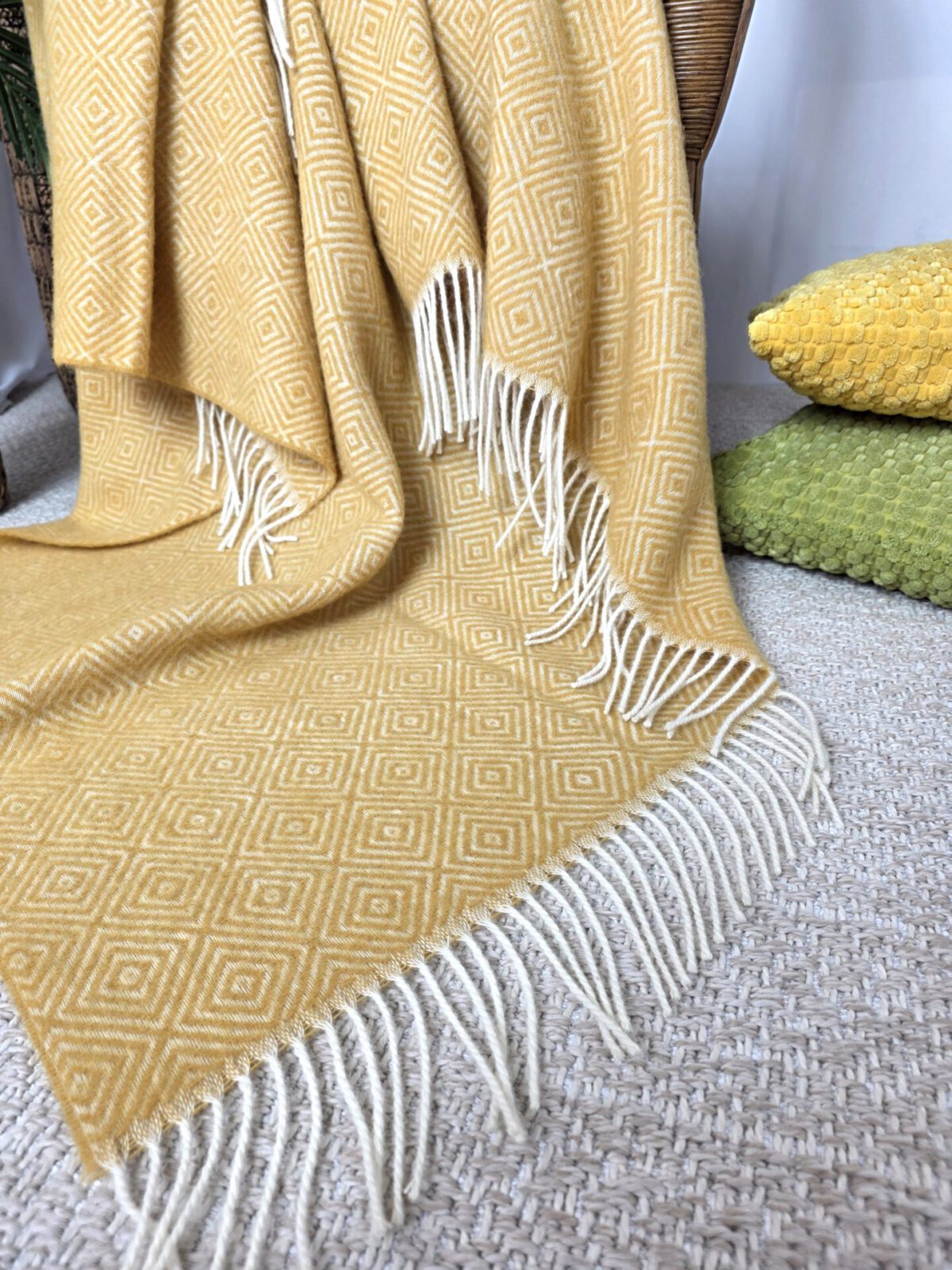 Wolldecken und Wollplaids