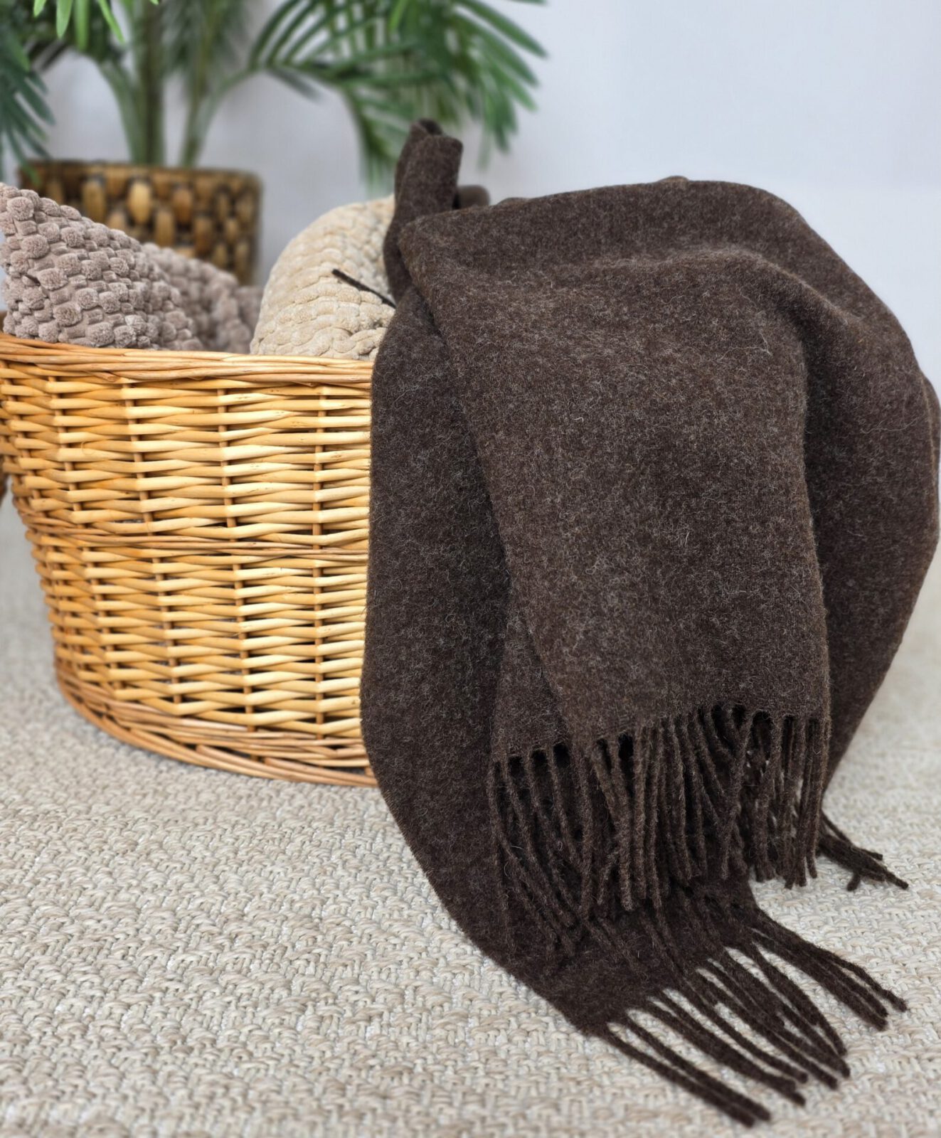 Wolldecken und Wollplaids