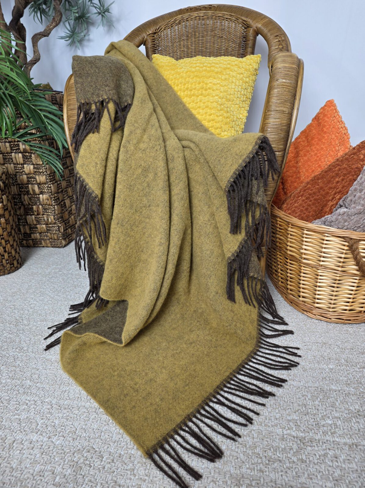 Wolldecken und Wollplaids