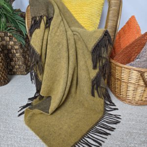 Alternative view of Wollplaid & Wolldecke "Tirol DF" braun-gelb