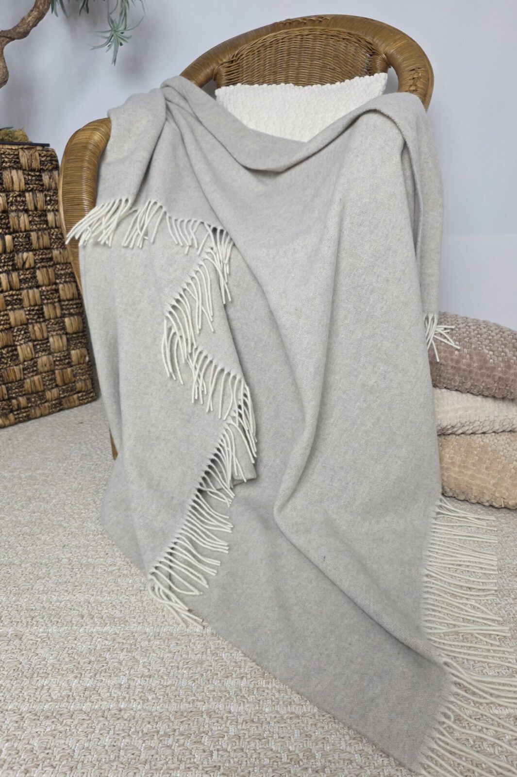 Wolldecken und Wollplaids