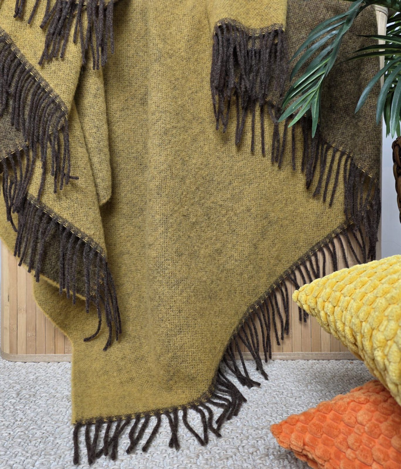 Wolldecken und Wollplaids