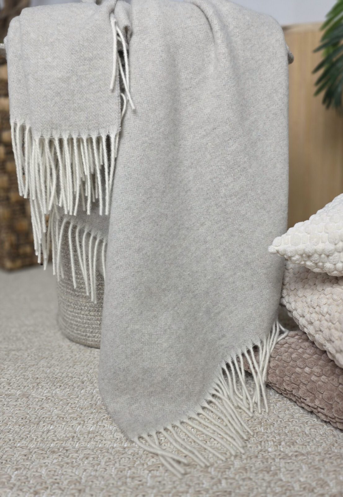 Wolldecken und Wollplaids