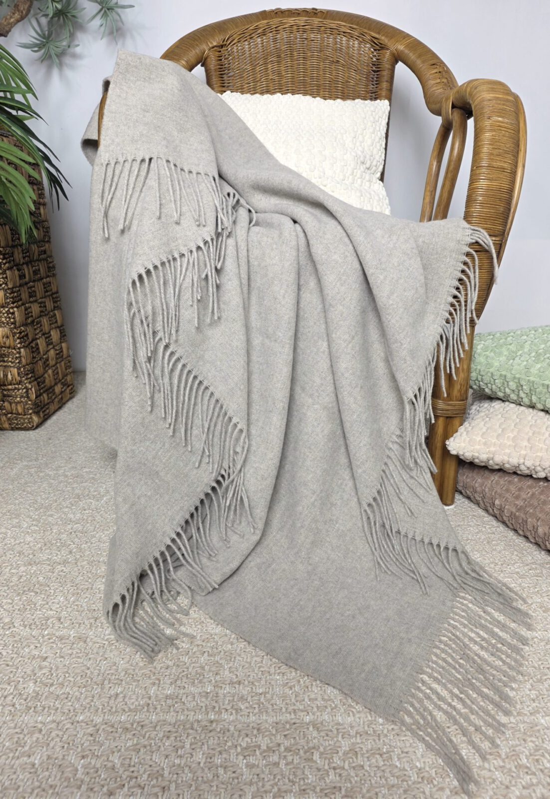 Wolldecken und Wollplaids