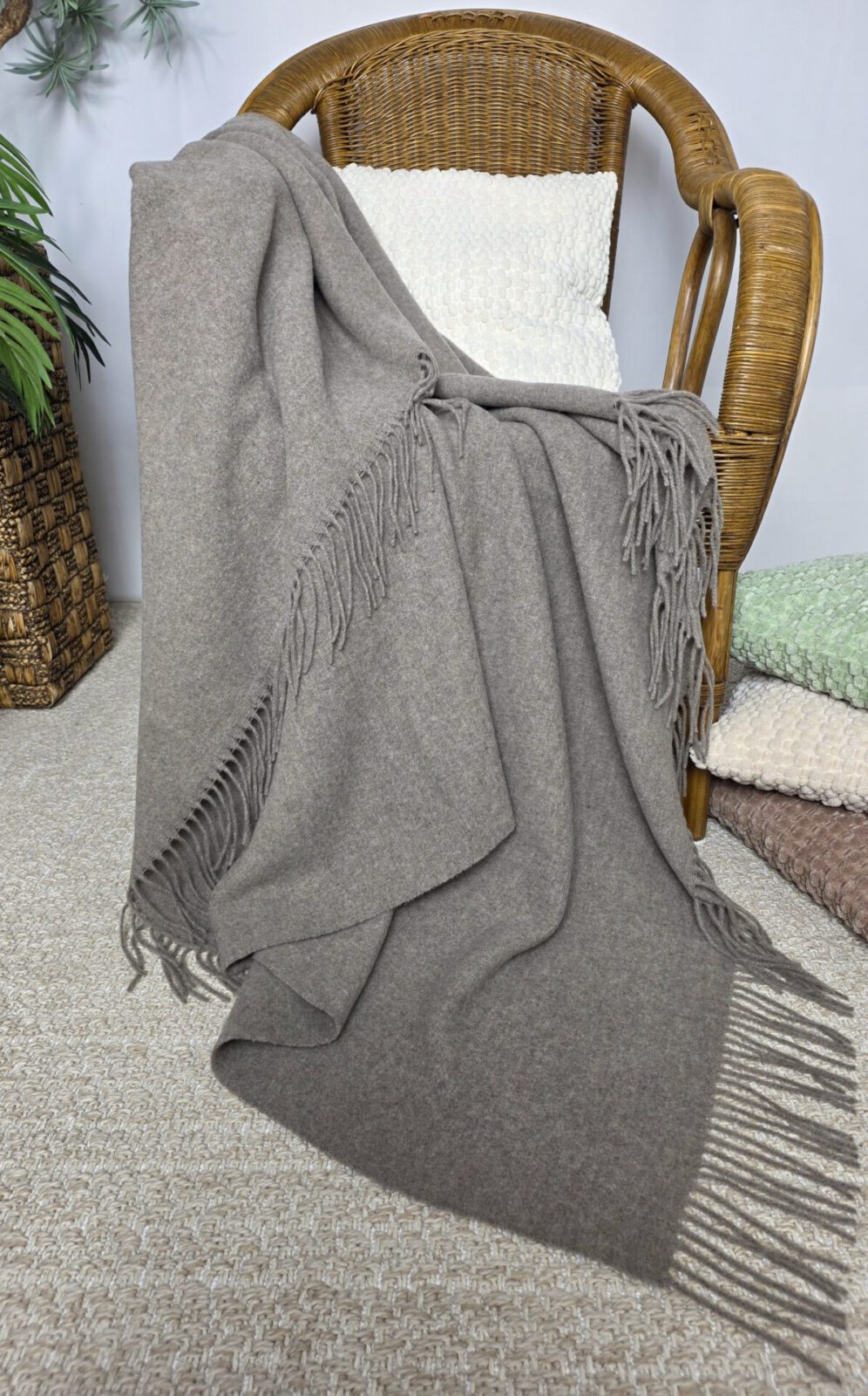 Wolldecken und Wollplaids