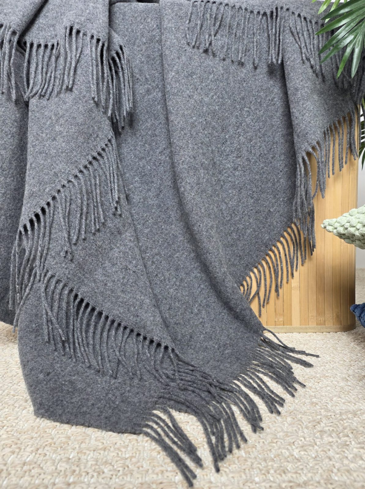 Wolldecken und Wollplaids