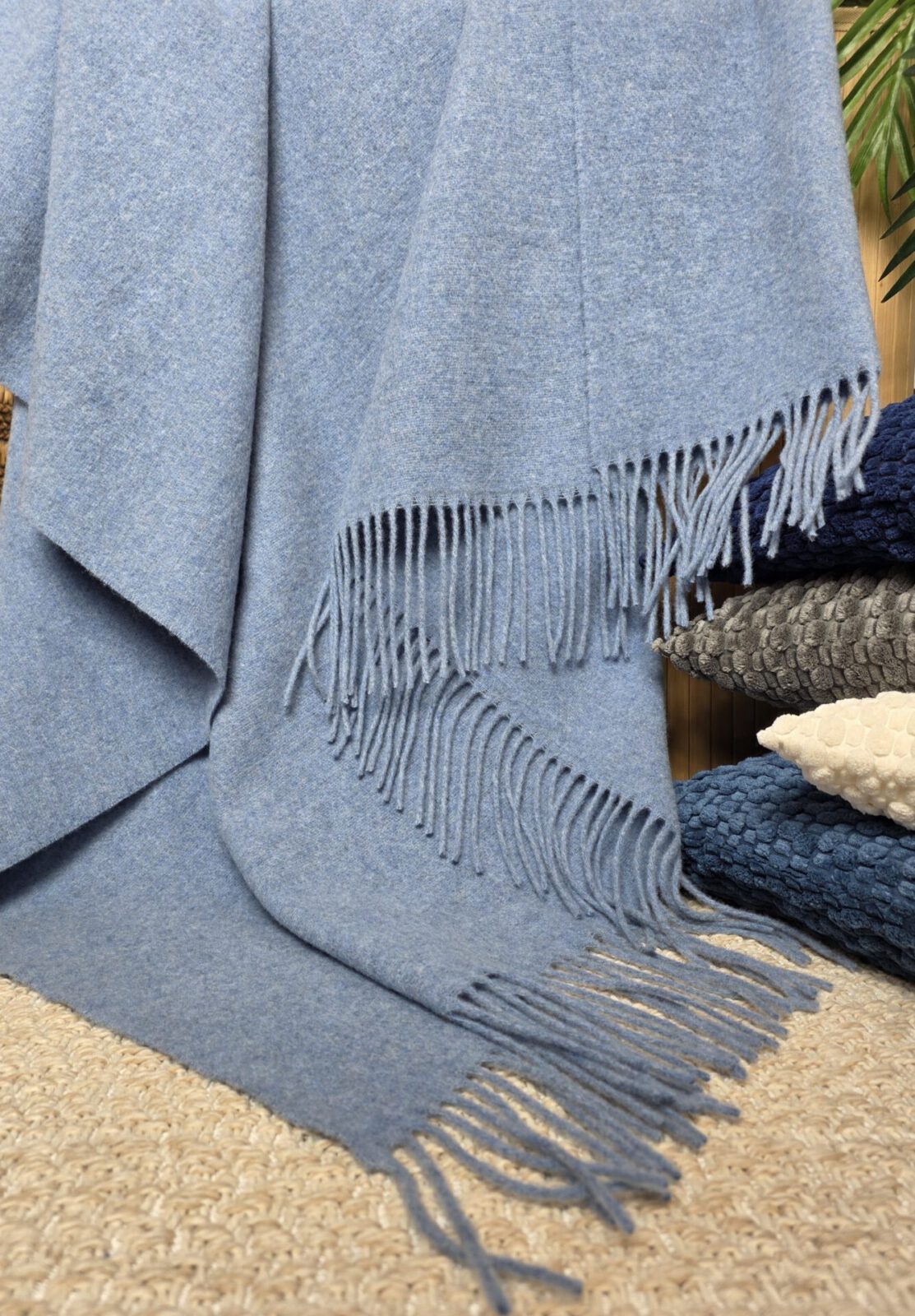 Wolldecken und Wollplaids