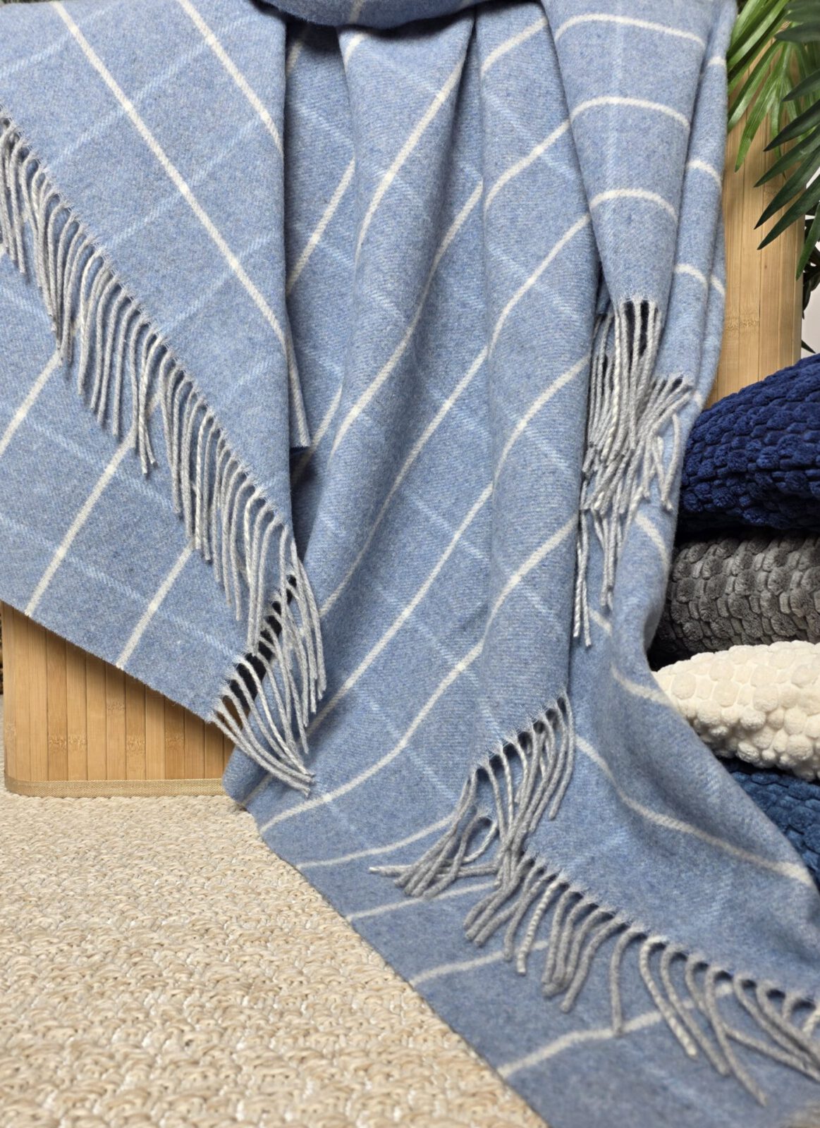 Wolldecken und Wollplaids