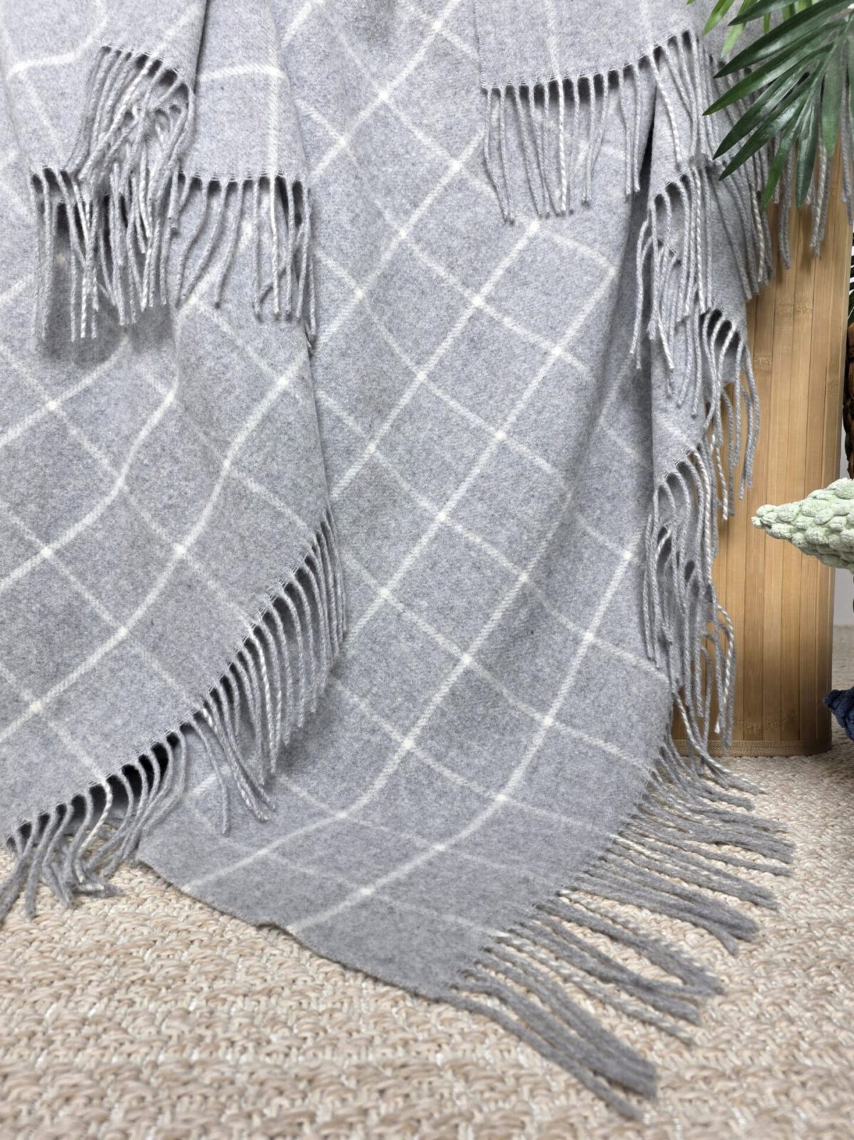 Wolldecken und Wollplaids