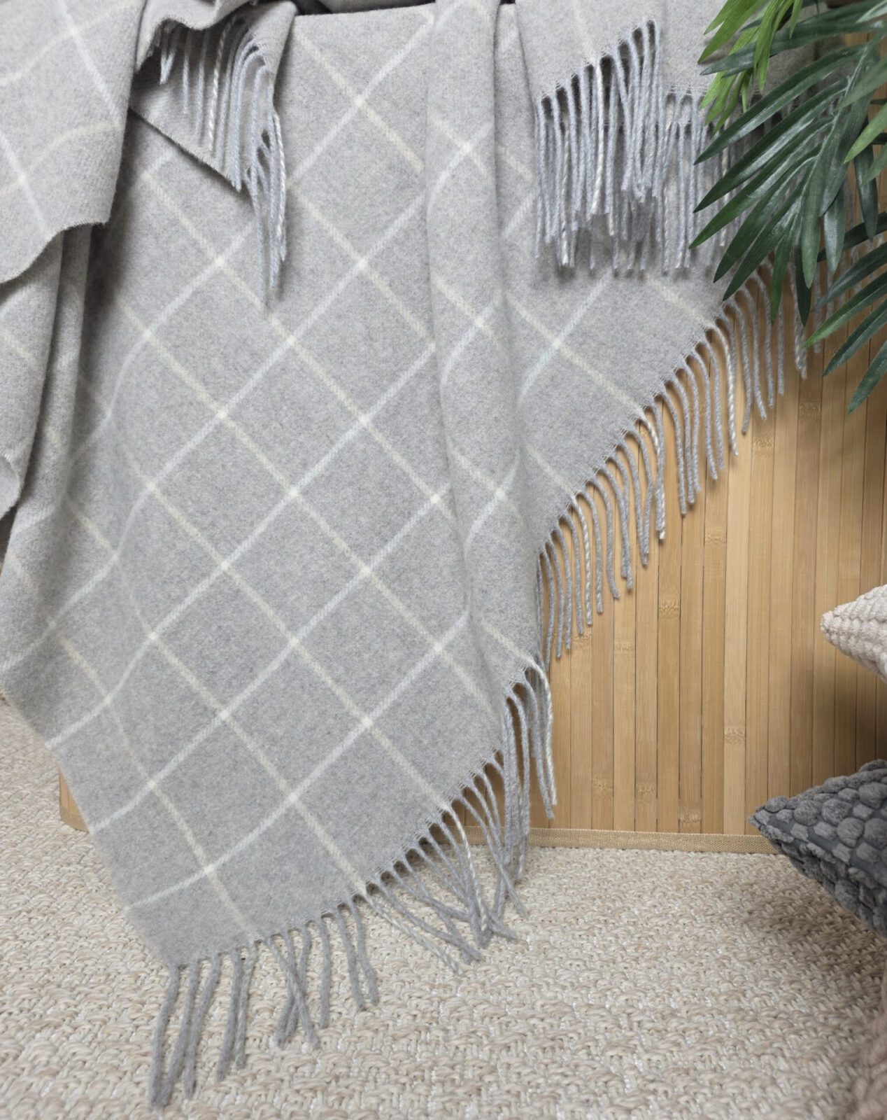 Wolldecken und Wollplaids