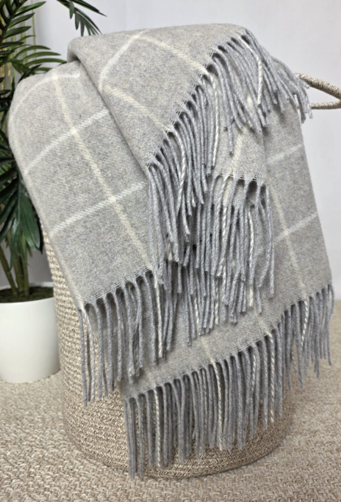 Wolldecken und Wollplaids