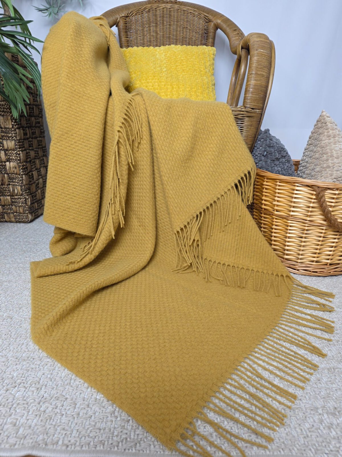 Wolldecken und Wollplaids