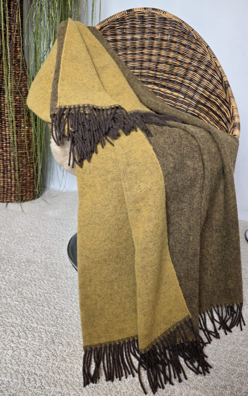 Wolldecken und Wollplaids