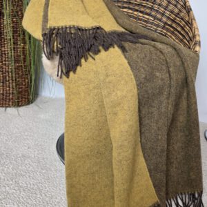 Alternative view of Wollplaid & Wolldecke "Tirol DF" braun-gelb