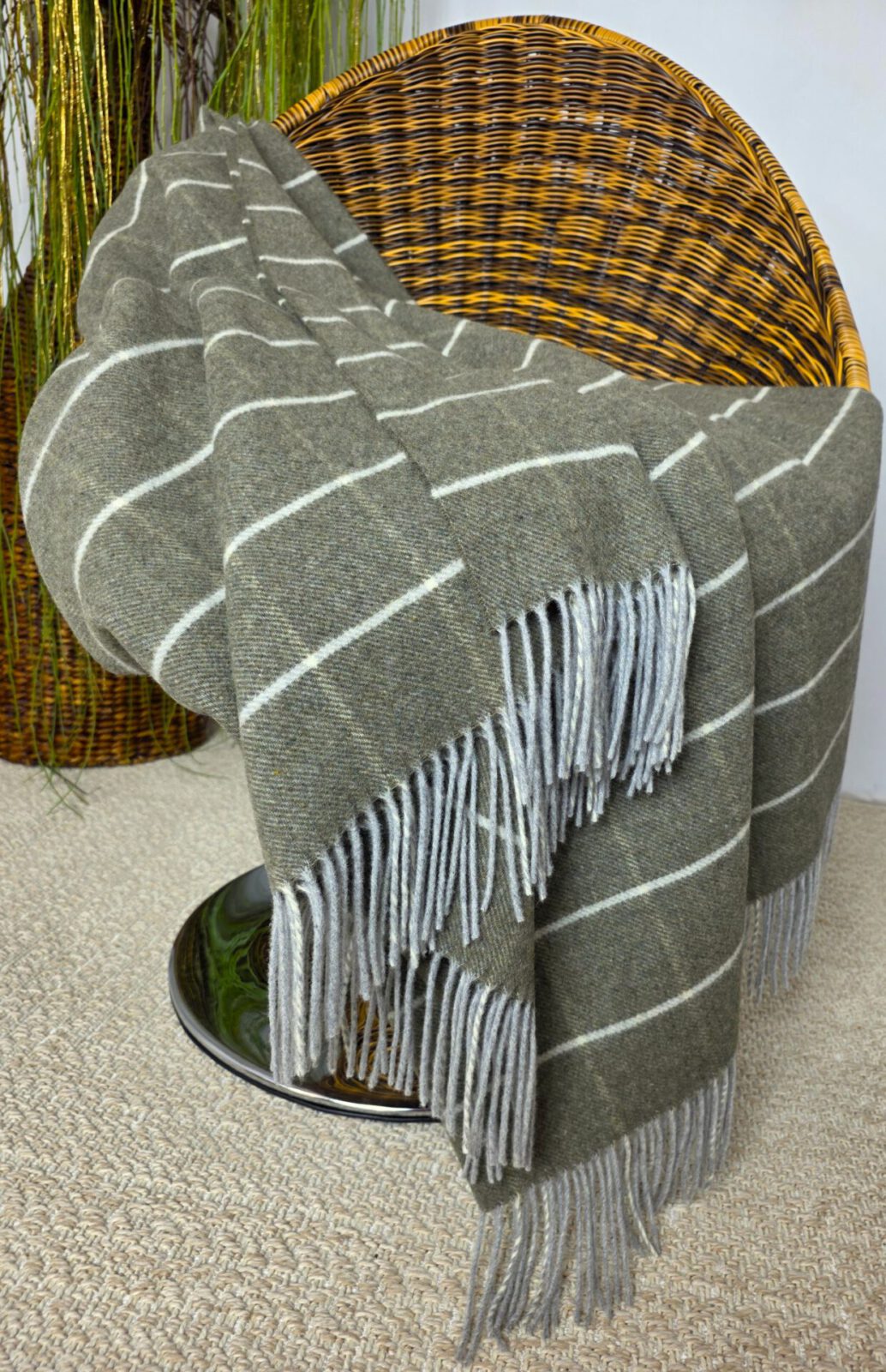 Wolldecken und Wollplaids
