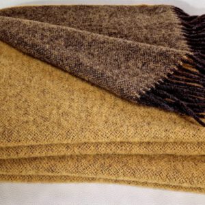 Alternative view of Wollplaid & Wolldecke "Tirol DF" braun-gelb