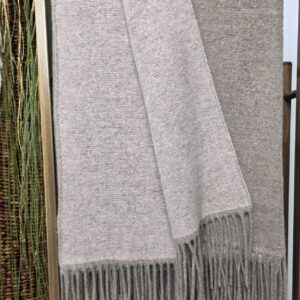 Alternative view of Wolldecke & Wollplaid, 90 % Merinowolle,10% Kaschmir "Faro DF" hellbraun-rosa