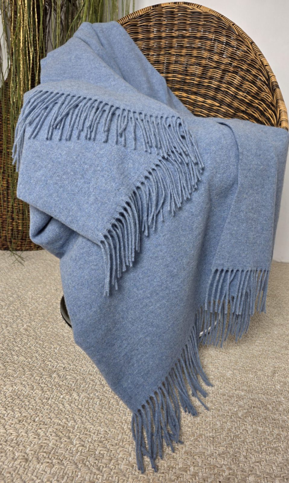 Wolldecken und Wollplaids