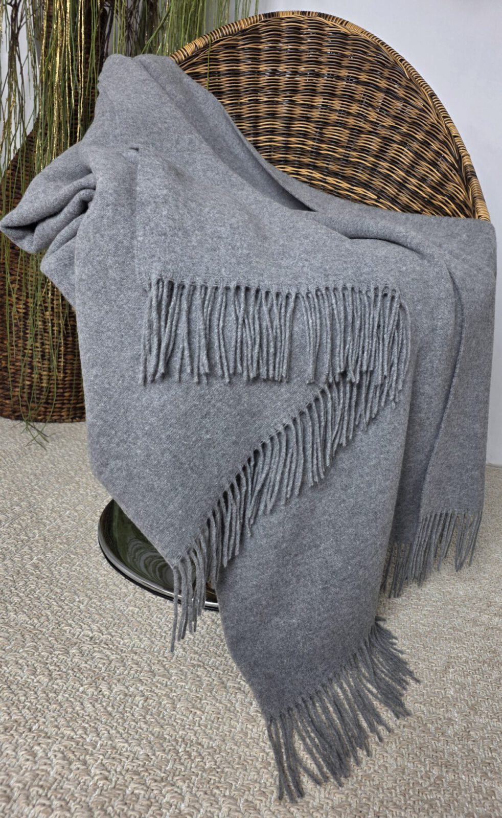 Wolldecken und Wollplaids