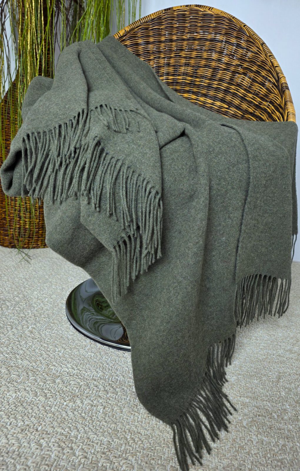 Wolldecken und Wollplaids