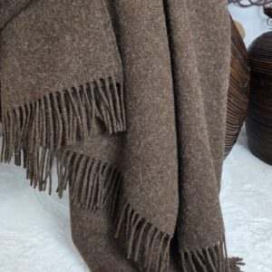 Alternative view of Wollplaid & Wolldecke "Tirol DF" dunkelbraun