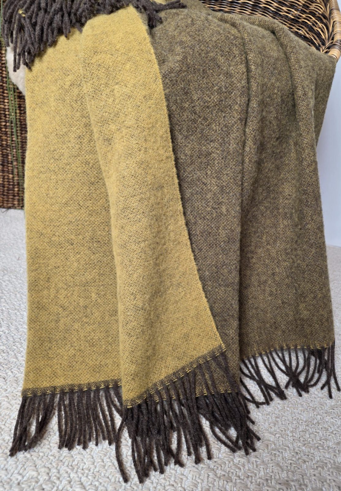 Wolldecken und Wollplaids