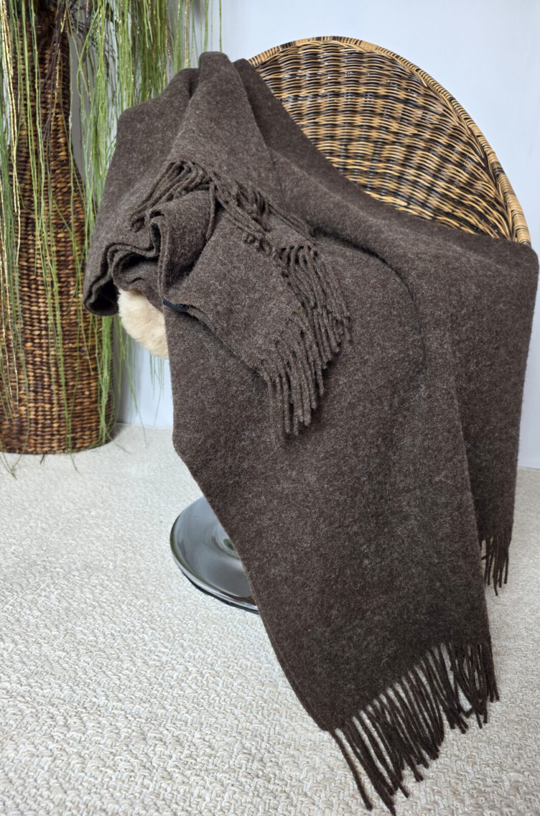 Wolldecken und Wollplaids