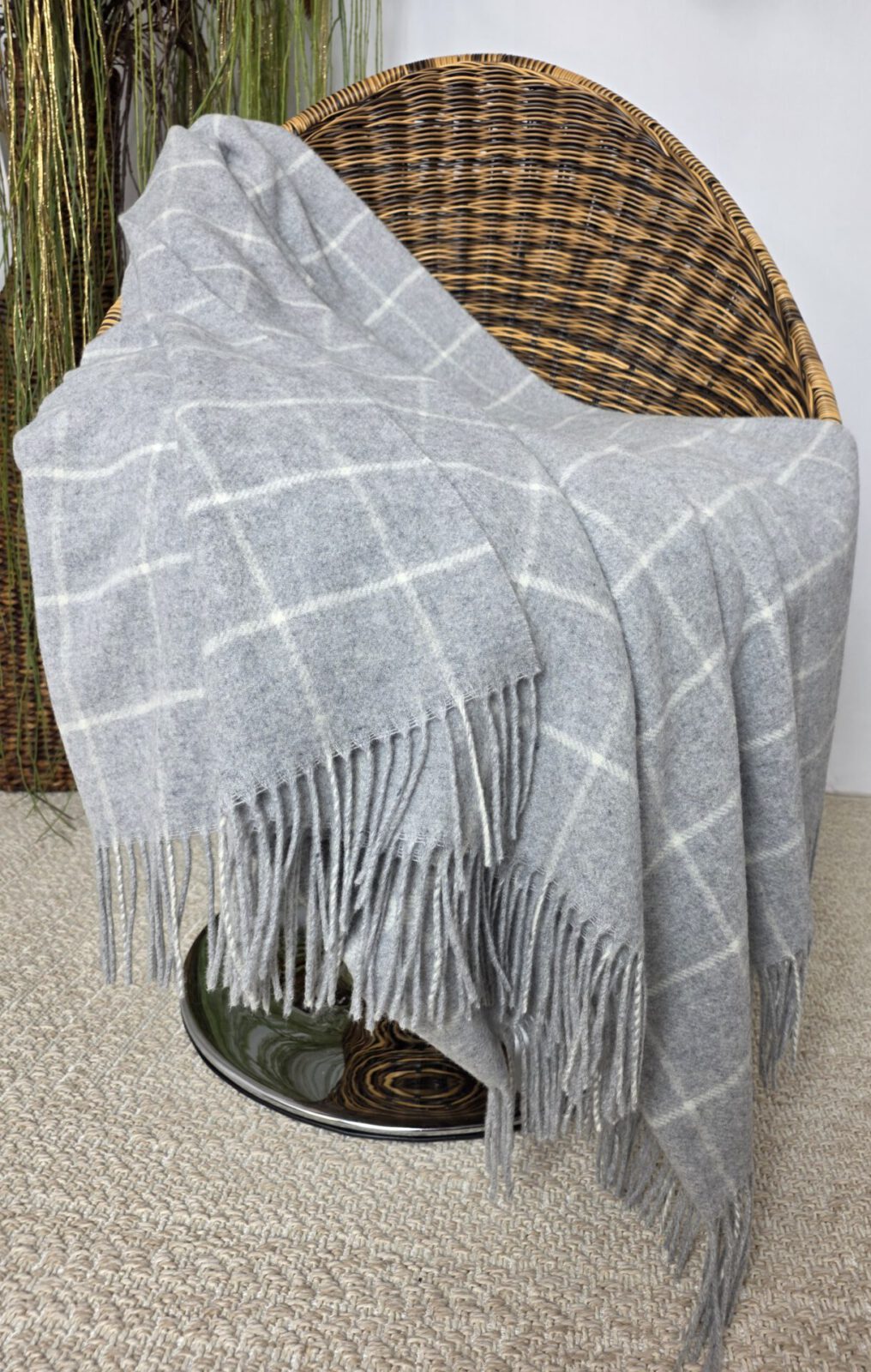 Wolldecken und Wollplaids