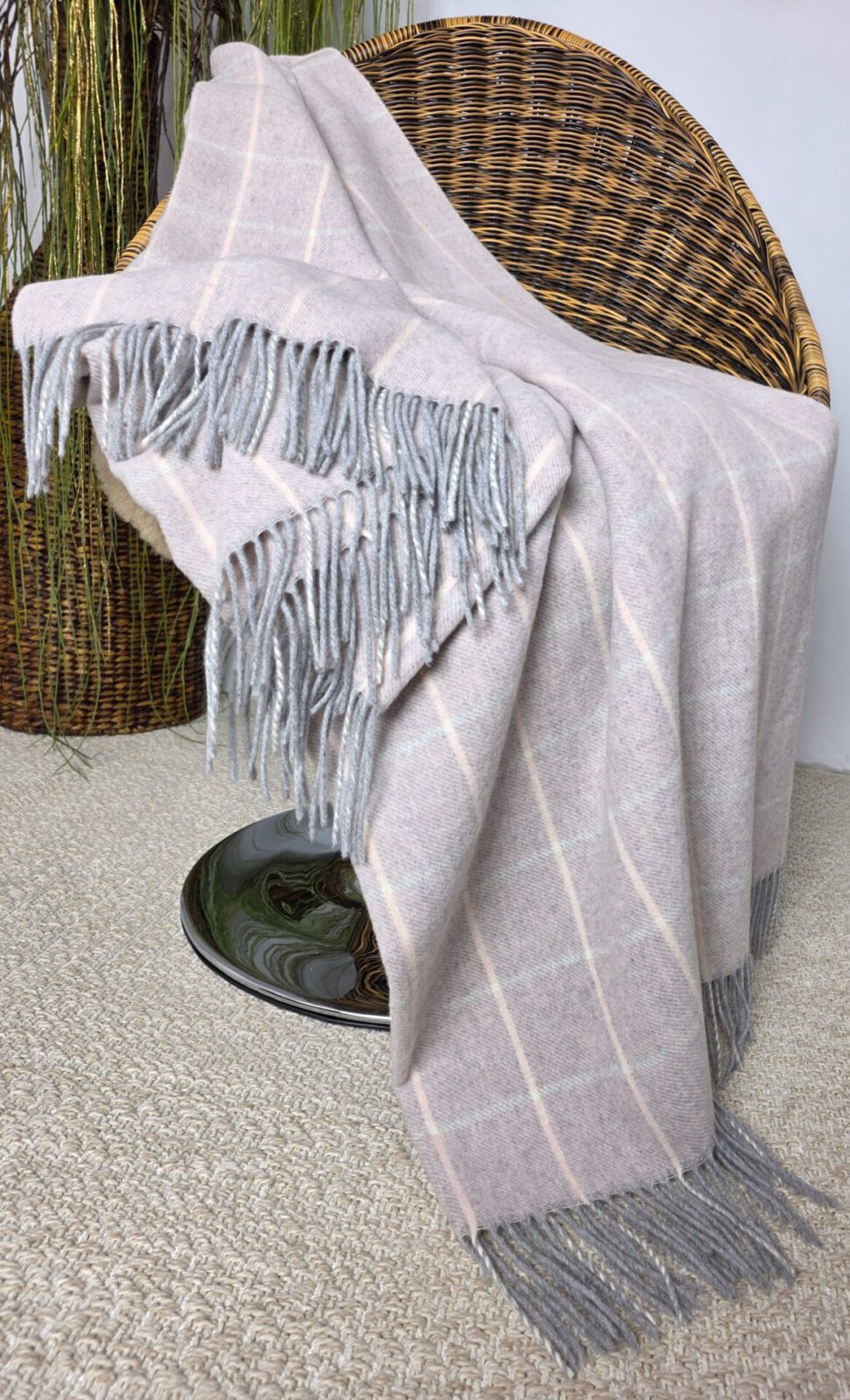 Wolldecken und Wollplaids