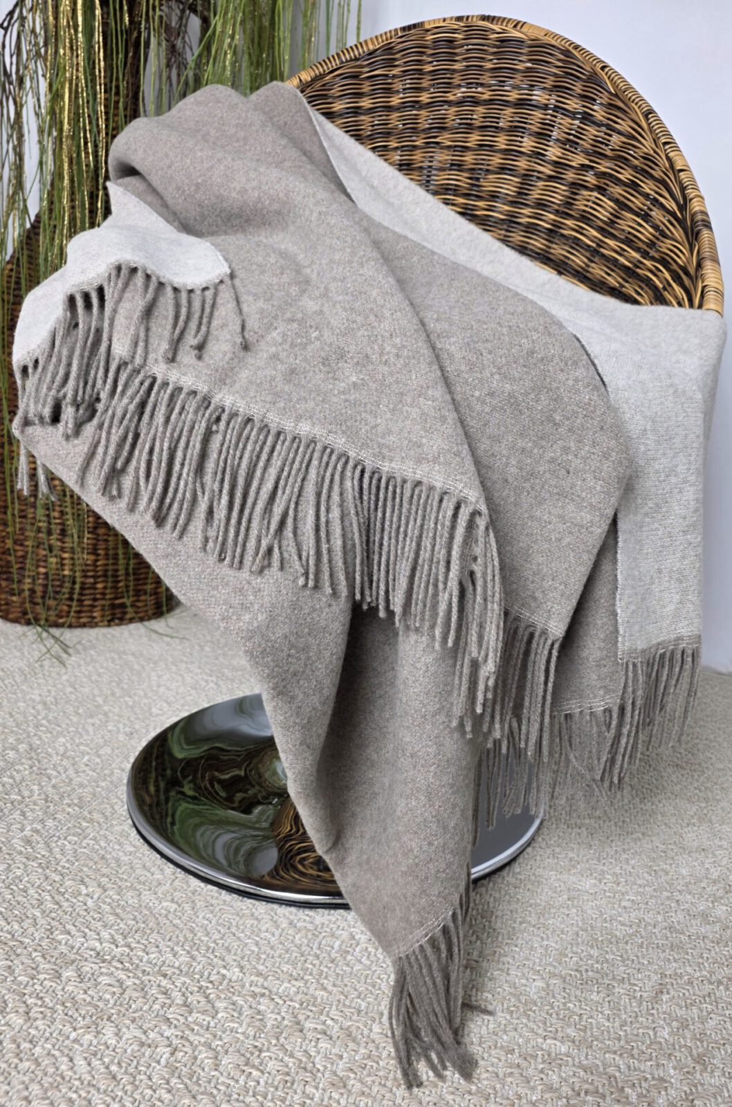 Wolldecken und Wollplaids